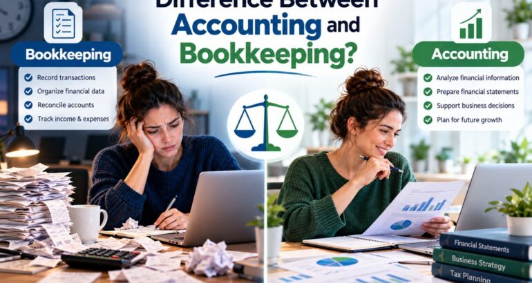 Difference Between Accounting and Bookkeeping